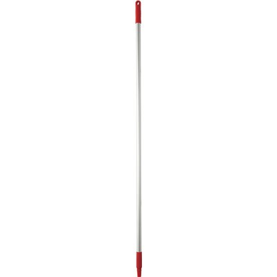 Vikan Hygiene Aluminum Handle - 1460mm - Ø25mm - Red - with Screw Thread