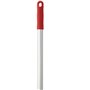 Vikan Hygiene Aluminium Steel - 1460mm - Ø25mm - Rood - met Schroefdraad