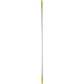 Vikan Hygiene Aluminum Handle - 1460mm - Ø25mm - Yellow - with Screw Thread