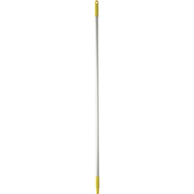 Vikan Hygiene Aluminum Handle - 1460mm - Ø25mm - Yellow - with Screw Thread