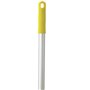 Vikan Hygiene Aluminum Handle - 1460mm - Ø25mm - Yellow - with Screw Thread