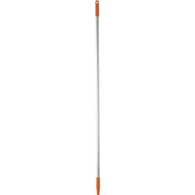 Vikan Hygiene Aluminum Handle - 1460mm - Ø25mm - Orange - with Screw Thread