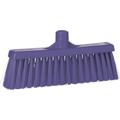 Vikan Hygiene Sweeper with Straight Neck - Purple - 310mm - Medium Fibers