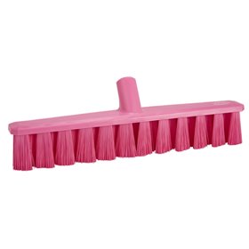 Vikan UST Floor Sweeper - Pink - Medium Fibers - 400mm