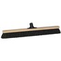 Vikan Classic Blank Wooden Sweeper - Black Hard Fibers - with Handle Connection - 620mm