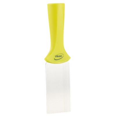 Vikan Hygiene Hand Scraper with Stainless Steel Blade - Yellow - 50mm - with Screw Thread