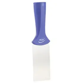 Vikan Hygiene Hand Scraper with Stainless Steel Blade - Purple - 50mm - with Screw Thread