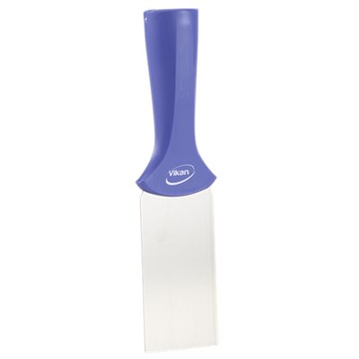 Vikan Hygiene Hand Scraper with Stainless Steel Blade - Purple - 50mm - with Screw Thread