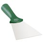 Vikan Hygiene Hand Scraper with Stainless Steel Blade - Green - 100mm - with Screw Thread