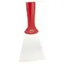Vikan Hygiene Hand Scraper with Stainless Steel Blade - Red - 100mm - with Screw Thread