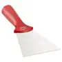 Vikan Hygiene Handschraper met RVS Blad - Rood - 100mm - met Schroefdraad