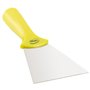 Vikan Hygiene Hand Scraper with Stainless Steel Blade - Yellow - 100mm - with Screw Thread