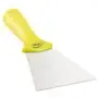 Vikan Hygiene Hand Scraper with Stainless Steel Blade - Yellow - 100mm - with Screw Thread