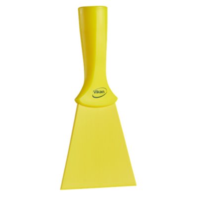 Vikan Hygiene Nylon Hand Scraper - Yellow - 100mm - with Screw Thread