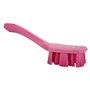 Vikan UST Dish Brush with Short Handle - Pink - Hard Fibers - 260mm