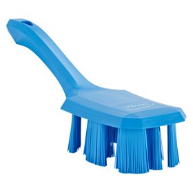 Vikan UST Dish Brush with Short Handle - Blue - Hard Fibers - 260mm