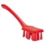 Vikan UST Dish Brush with Long Handle - Red - Hard Fibers - 395mm