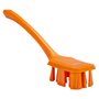 Vikan UST Dish Brush with Long Handle - Orange - Hard Fibers - 395mm