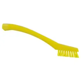 Vikan Hygiene Precision Brush - Yellow - Extra Hard Fibers - 205mm