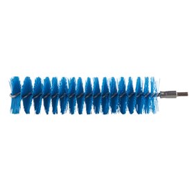 Vikan Hygiene Pijpenborstel voor Flexibele Kabel - Blauw - Medium Vezels - 200mm - Ø40mm