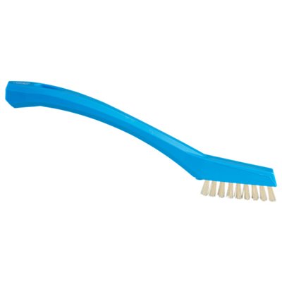 Vikan Hygiene Precisieborstel - Blauw - Extra Harde Hittebestendige Vezels - 205mm