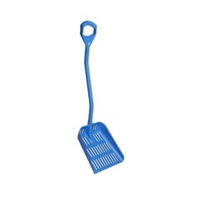 Vikan Hygiene Draining Scoop with Large Blade - Blue - Handle 1150mm - Blade 380x340mm (56033)