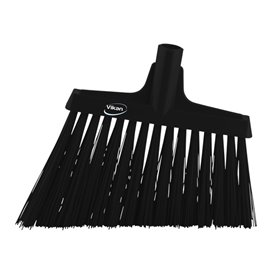 Vikan Hygiene corner broom - Black - Extra Hard Long Slanted Fibers - 290mm