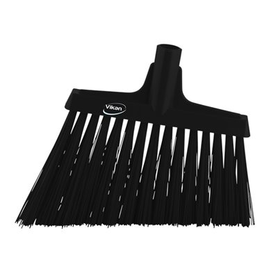 Vikan Hygiene corner broom - Black - Extra Hard Long Slanted Fibers - 290mm