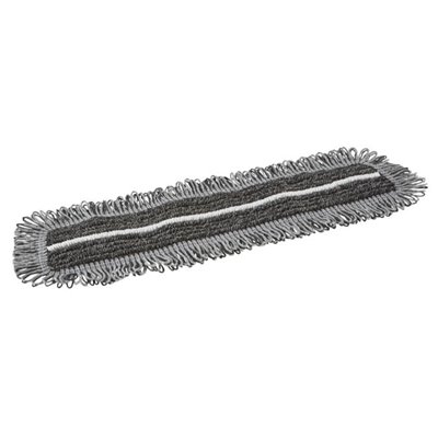 Vikan Microfibre Damp47 - Microfibre Flat Mop - Dark Gray - Velcro - 40cm