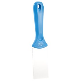 Vikan Hygiene Handschraper met RVS Blad - Blauw - 50mm