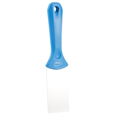 Vikan Hygiene Handschraper met RVS Blad - Blauw - 50mm