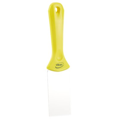 Vikan Hygiene Hand Scraper with Stainless Steel Blade - Yellow - 50mm