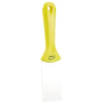 Vikan Hygiene Hand Scraper with Stainless Steel Blade - Yellow - 50mm