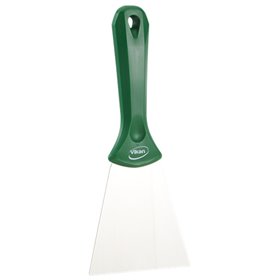 Vikan Hygiene Hand Scraper with Stainless Steel Blade - Green - 100mm