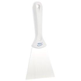 Vikan Hygiene Hand Scraper with Stainless Steel Blade - White - 100mm