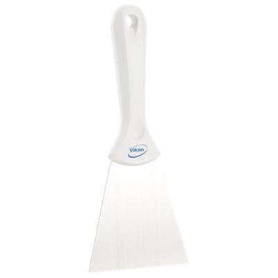 Vikan Hygiene Hand Scraper with Stainless Steel Blade - White - 100mm