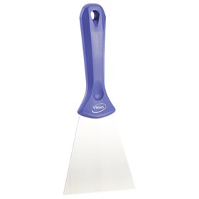 Vikan Hygiene Hand Scraper with Stainless Steel Blade - Purple - 100mm