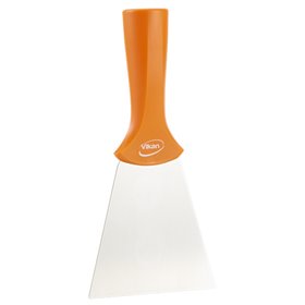 Vikan Hygiene Handschraper met RVS Blad - Oranje - 100mm - met Schroefdraad