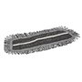 Vikan Microfibre Damp47 - Microfibre Flat Mop - Dark Gray - Velcro - 25cm