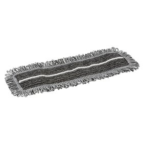 Vikan Microfibre Damp47 - Microfibre Flat Mop - Dark Gray - Pocket - 40cm