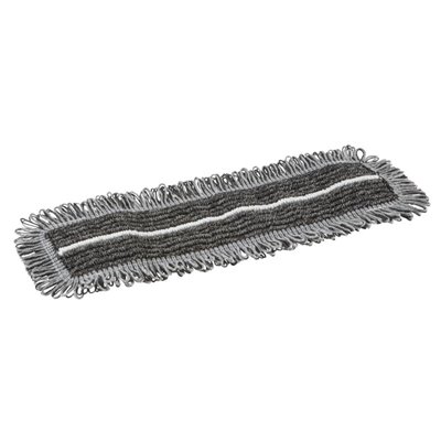 Vikan Microfibre Damp47 - Microfibre Flat Mop - Dark Gray - Pocket - 40cm