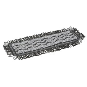 Vikan Microfiber Damp42 - Microfiber Flat Mop - Dark Gray - Velcro - 250mm