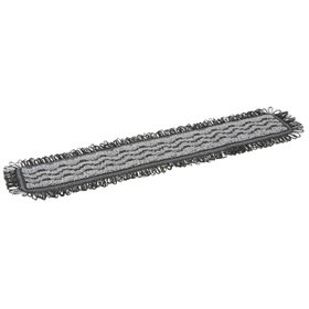 Vikan Microfiber Damp42 - Microfiber Flat Mop - Dark Gray - Velcro - 600mm