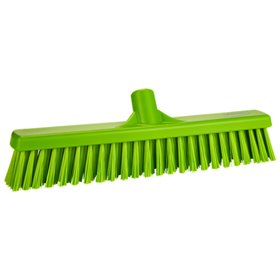 Vikan Hygiene combination sweeper - Lime - Hard - Soft Fibers - 410mm