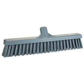 Vikan Hygiene combination sweeper - Gray - Hard - Soft Fibers - 410mm