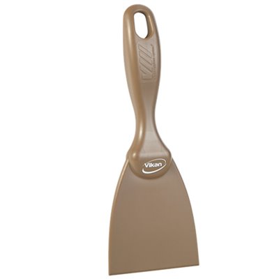 Vikan Hygiene Hand Scraper - Brown - Straight - 75mm