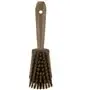 Vikan Hygiene Dish Brush with Short Handle - Brown - Hard Fibers - 270mm
