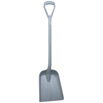 Vikan Hygiene Scoop - Gray - Straight Handle 1040mm - Standard Blade 327x271mm