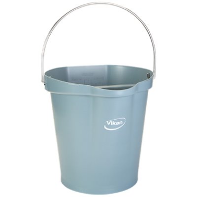 Vikan Hygiene Bucket with Spout - Gray - Graduation - 12ltr