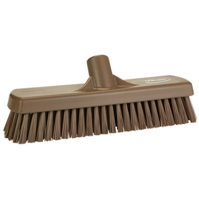 Vikan Hygiene Floor Scrubber - Brown - Hard - 305mm